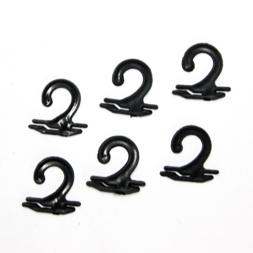 批发塑料袜子配件挂勾 袜子平勾问号勾丝袜挂钩之形勾透明袜勾