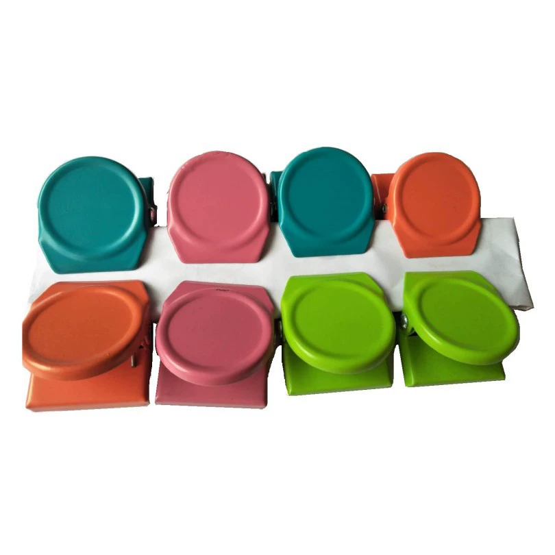 Креативный зажим Магнитная наклейка на холодильник Магнитная магнитная наклейка Офисные принадлежности Держатель купюры Магнитная наклейка Разноцветный магнитный зажим