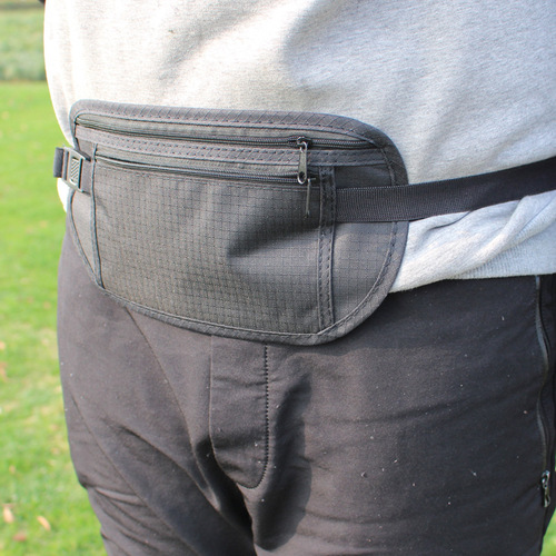 Overseas passport bag invisible sports travel ultra-thin personal anti-theft running mobile phone waist bag anti-theft wallet for women and men