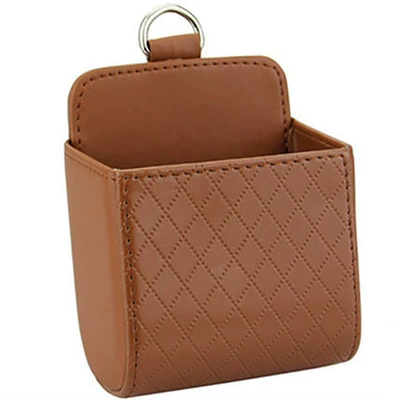 Hanging Bag Storage Box Storage Box – Car storage bag/box - brown