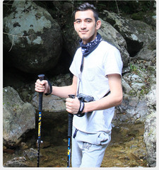 [Pioneer - Polaris 2 Series] Outdoor 7075 Aluminum Alloy Trekking Poles with External Locking Mechanism, Perfect for Skiing