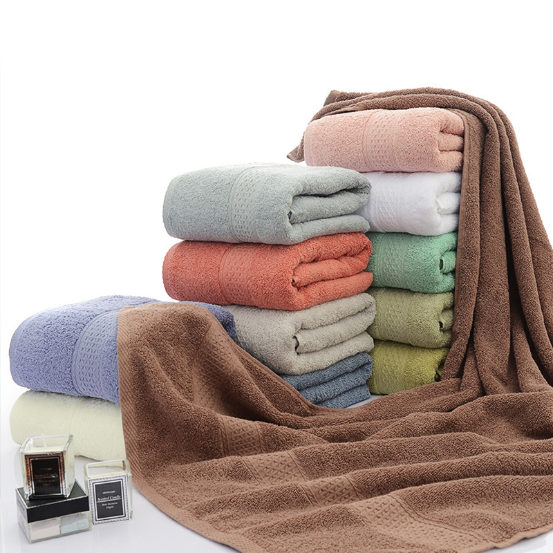 New Towel Manufacturer Wholesale Pure Cotton Bath Towels, Solid Color, Thickened, Soft, Adult Hotel Bath Towels New Towel Manufacturer Wholesale Pure Cotton Bath Towels, Solid Color, Thickened, Soft, Adult Hotel Bath Towels