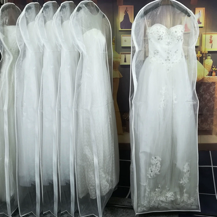 Wedding dress, long dustproof glass dust cover