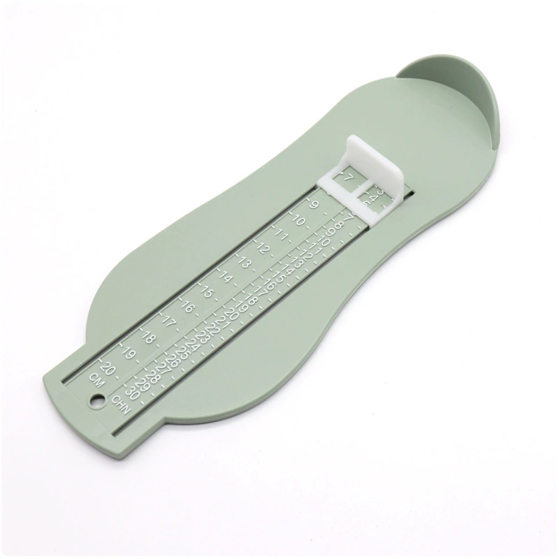 Children's ruler for foot measurement, home device