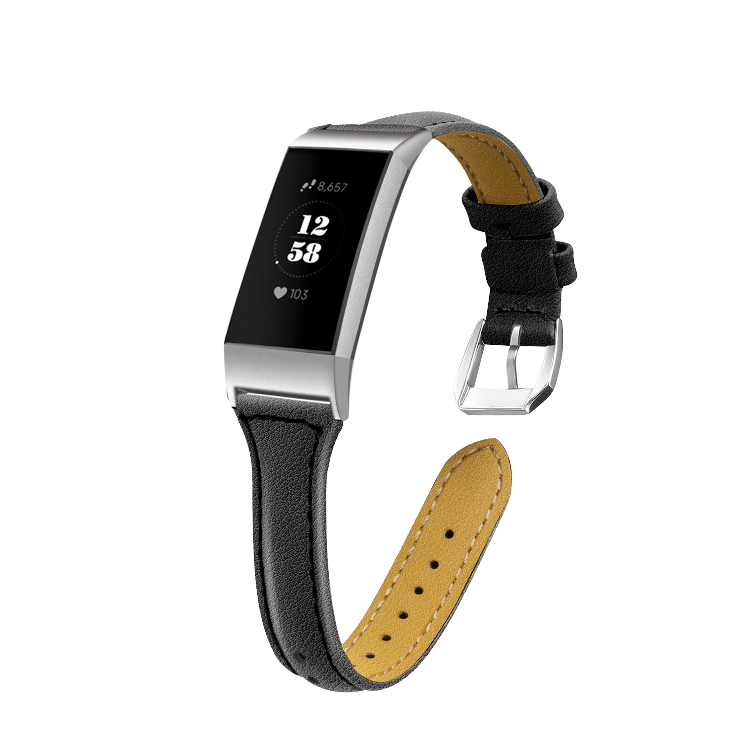 Para Fitbit charge3 reloj primera capa de cuero vaca reemplazo Correa muñeca charge3 cinturón