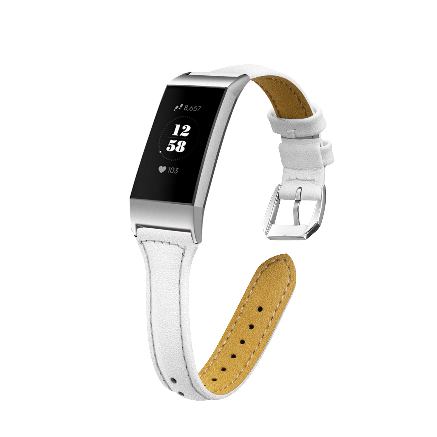 Para Fitbit charge3 reloj primera capa de cuero vaca reemplazo Correa muñeca charge3 cinturón