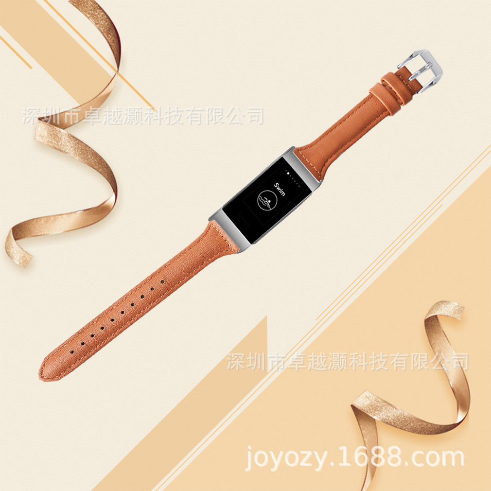 Para Fitbit charge3 reloj primera capa de cuero vaca reemplazo Correa muñeca charge3 cinturón