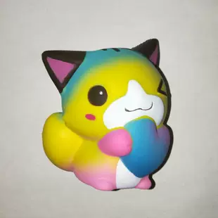 Игрушка-антистресс squishy фигурка кота с сердцем