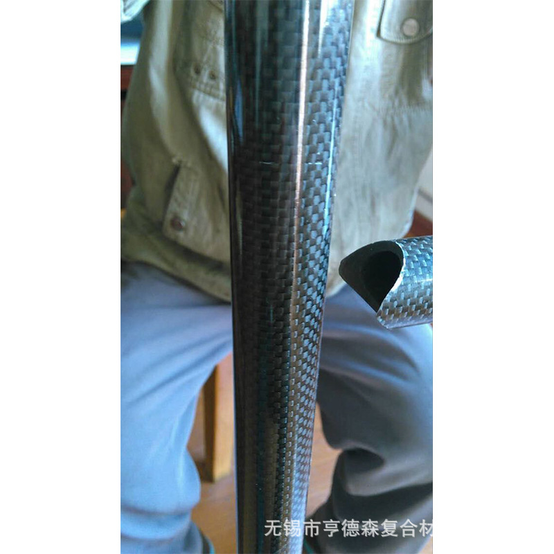 碳纤维平纹亮光管 碳纤维管材 碳纤材料 复合材料碳纤维制品 碳管