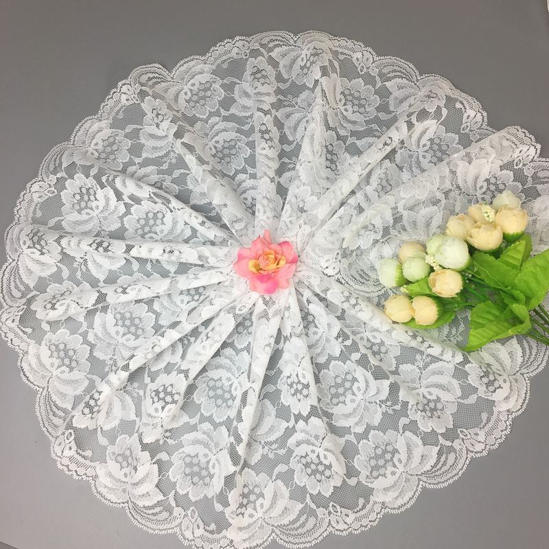 MF3135#新品19CM荷花花型蕾丝 DIY内衣家居服蕾丝花边 手感柔软