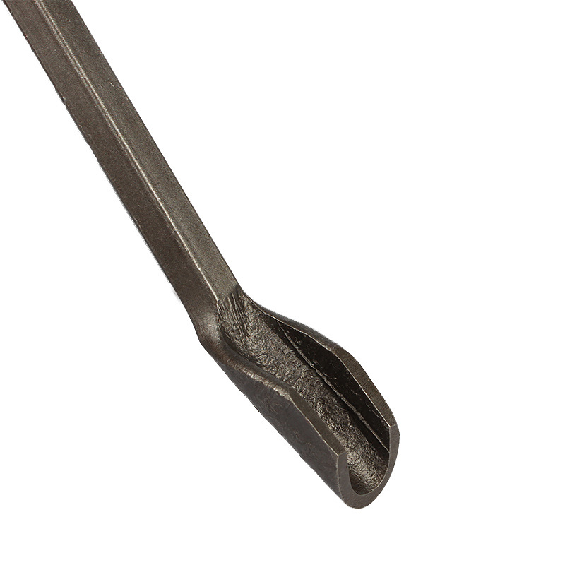 Wire steel electric hammer electric pick slotted chisel square four pits widened hexagonal widened U-shaped with hook Wall electric shovel head drill bit