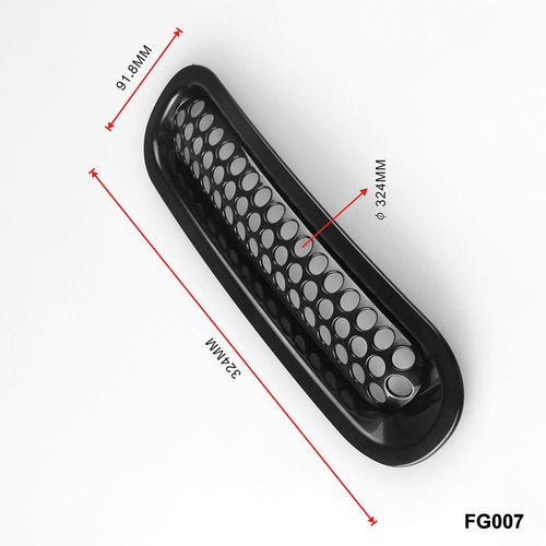 Cross-border Bestseller: 7-Piece Set of Modified Car Grilles for Jeep Wrangler, Perfect for Customizing Your Vehicle (Models 07-17)