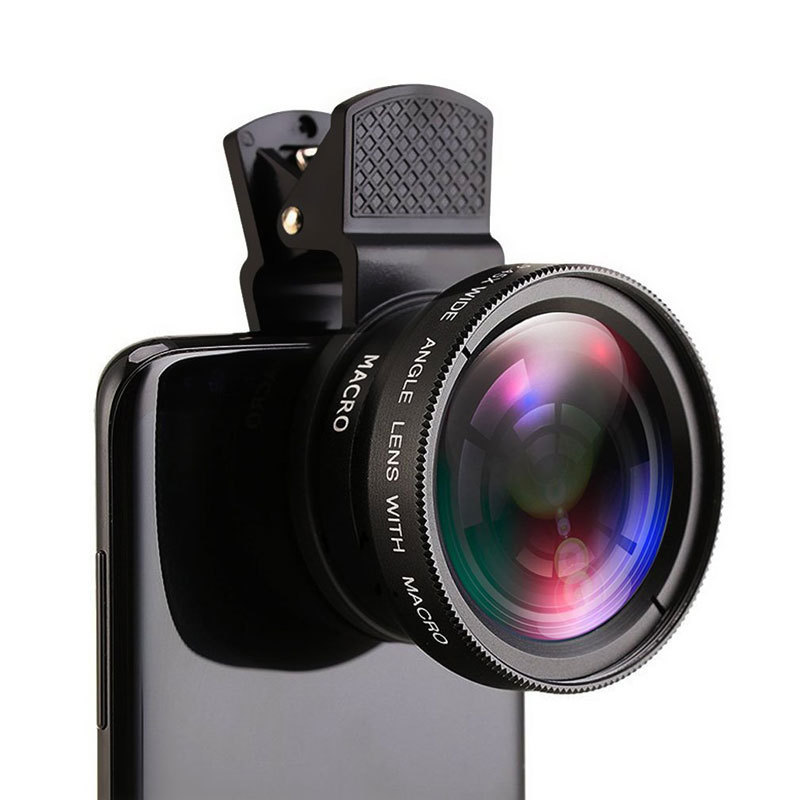 0.45x超广角+微距镜头手机通用万能夹高清广角镜头单反外置摄像头