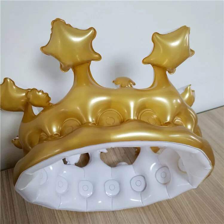 Factory direct wholesale inflatable crown hat children's headwear costume toy birthday hat prom party decoration prop