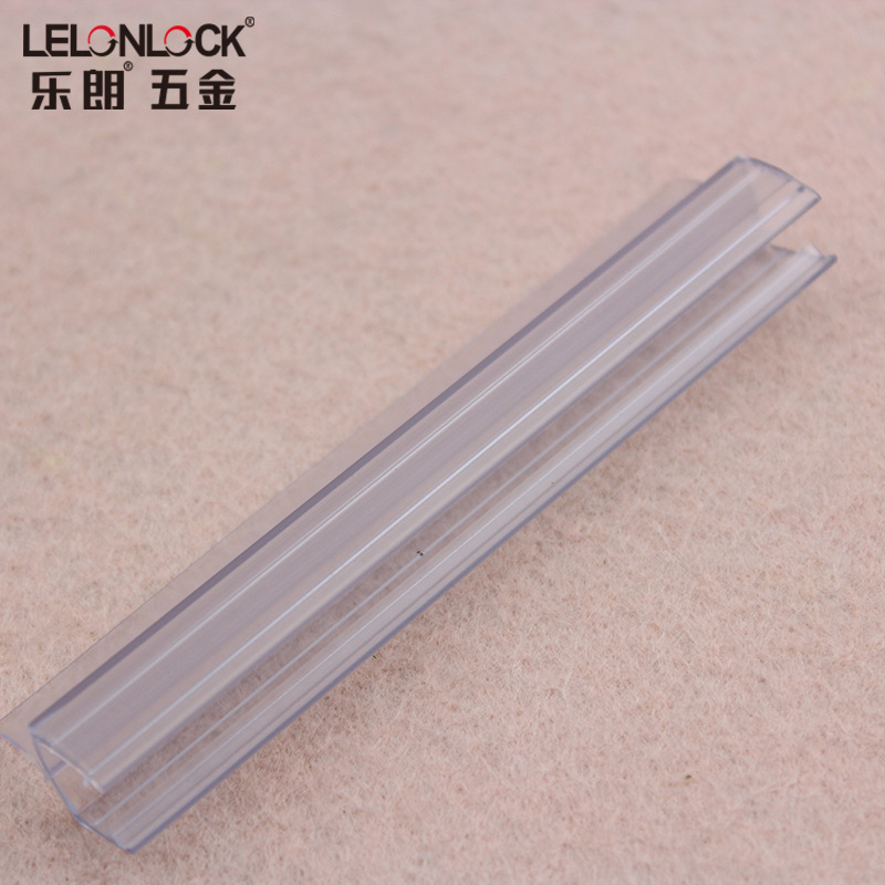 Puerta de vidrio tira impermeable sala de baño tira adhesiva PVC transparente tira de retención de agua puerta corredera parachoques tira accesorios de puerta de baño