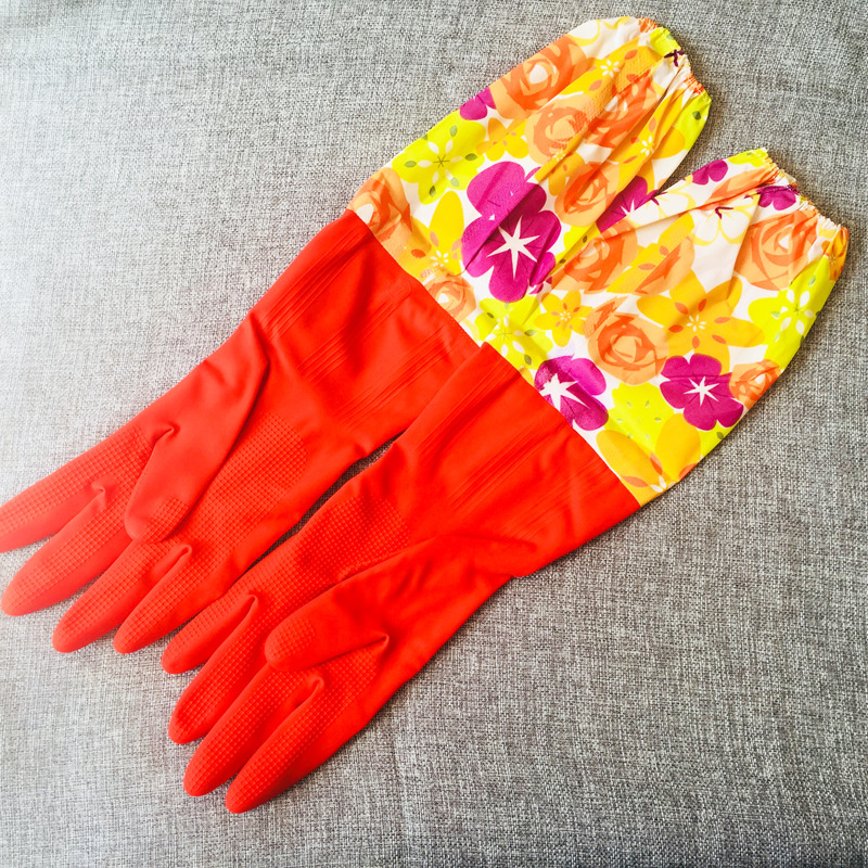 벨벳 장갑이 달린 꽃 코르셋