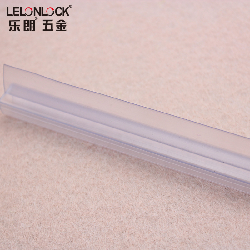 Puerta de vidrio tira impermeable sala de baño tira adhesiva PVC transparente tira de retención de agua puerta corredera parachoques tira accesorios de puerta de baño