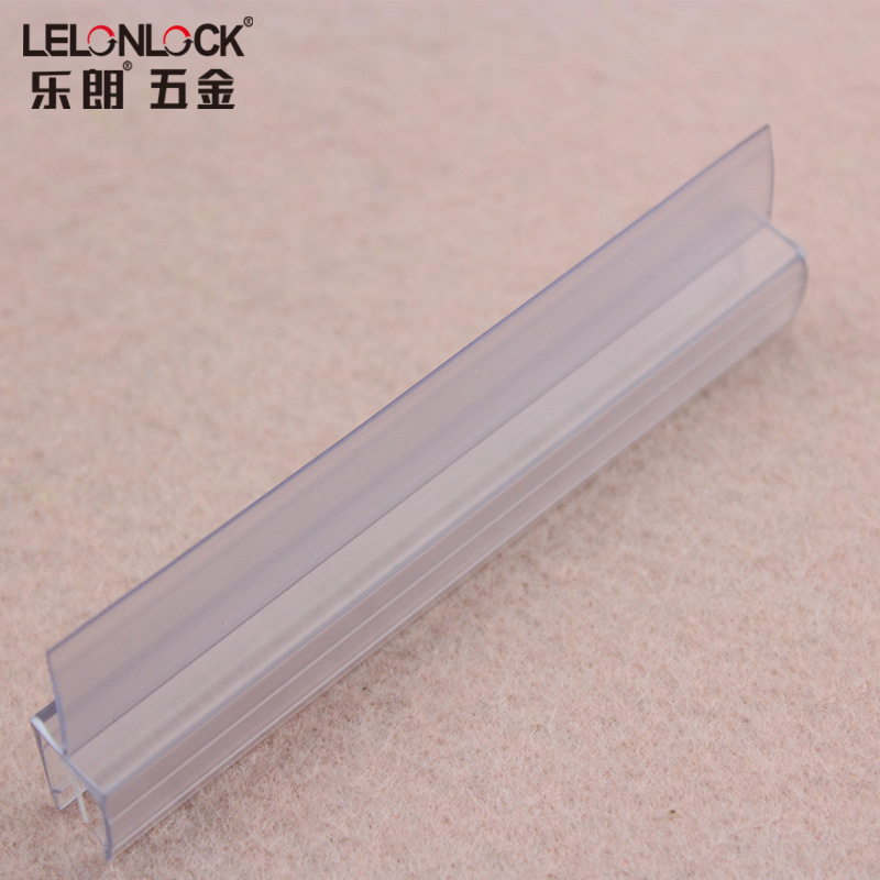 Puerta de vidrio tira impermeable sala de baño tira adhesiva PVC transparente tira de retención de agua puerta corredera parachoques tira accesorios de puerta de baño