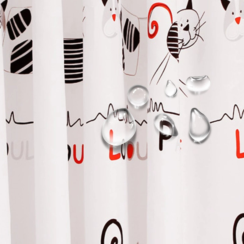 本美 Cartoon curtain wet and dry separate, wholesale, increased thicken