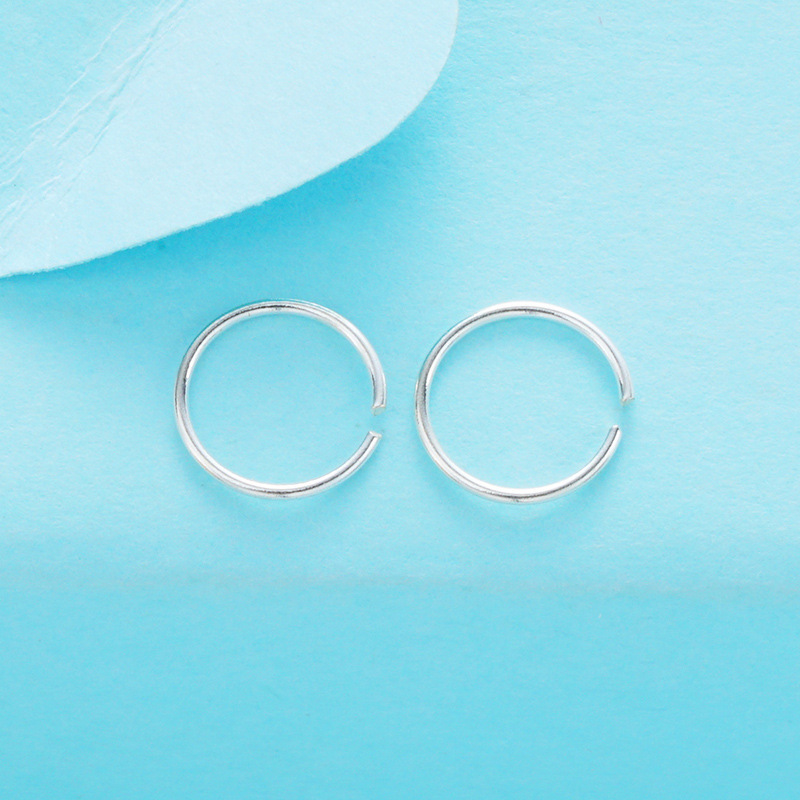 Transfronterizo caliente S925 anillo de Nariz de plata esterlina hembra europea y americana de moda anillo de nariz redonda joyería piercing del cuerpo transfronterizo AliExpress