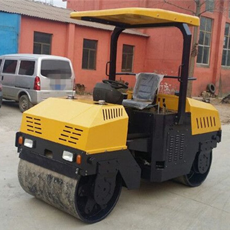 重3吨座驾式汽油压路机  双钢轮压路机 小座驾压路机高效液压传动
