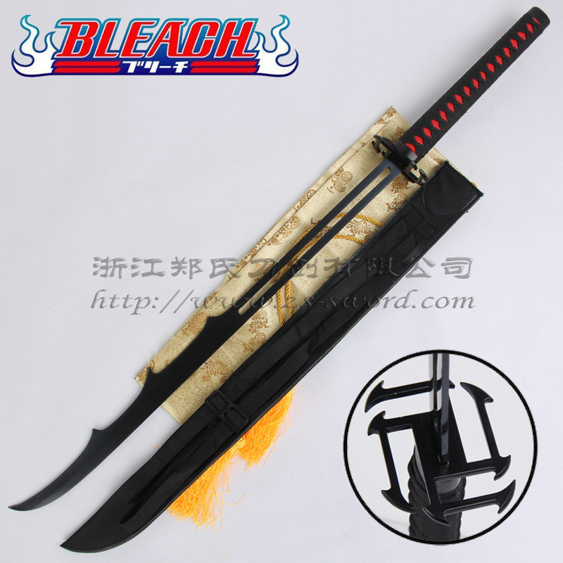 死神新月无月cos动漫道具死神刀黑崎一护的刀 武器升级版 未开刃