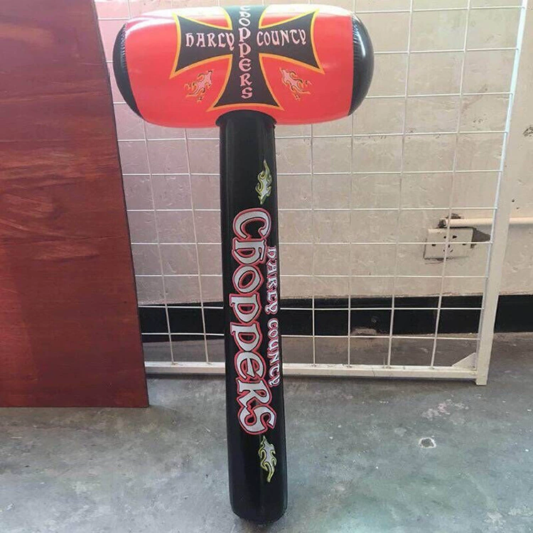 Надувной молот, детская игрушка, пластиковый игровой реквизит из ПВХ, большой красный молот, пламенный молот