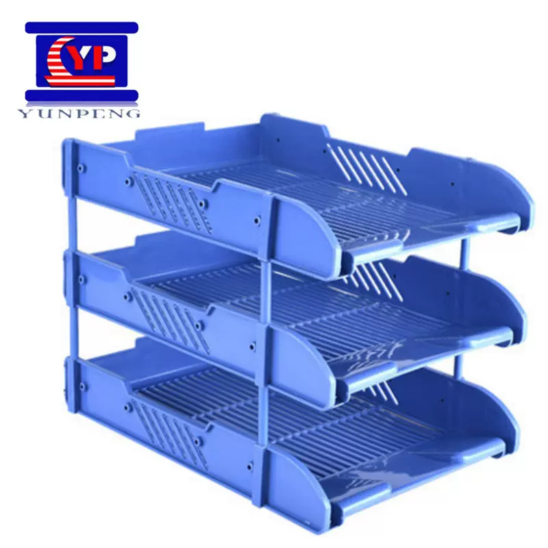 文件架注塑模具塑胶模具免费设计PP网格包胶手柄快速模文件篮