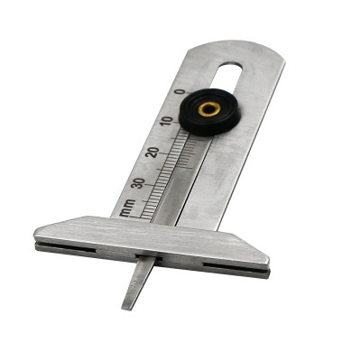 轮胎花纹游标深度尺0-30mm 不锈钢胎纹尺花纹安全轮胎尺