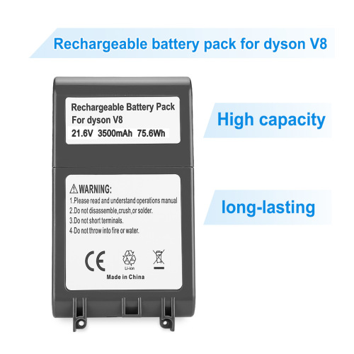 Suitable for Dyson V8 3000mah 21.6V handheld vacuum cleaner accessories SV10 power lithium battery pack