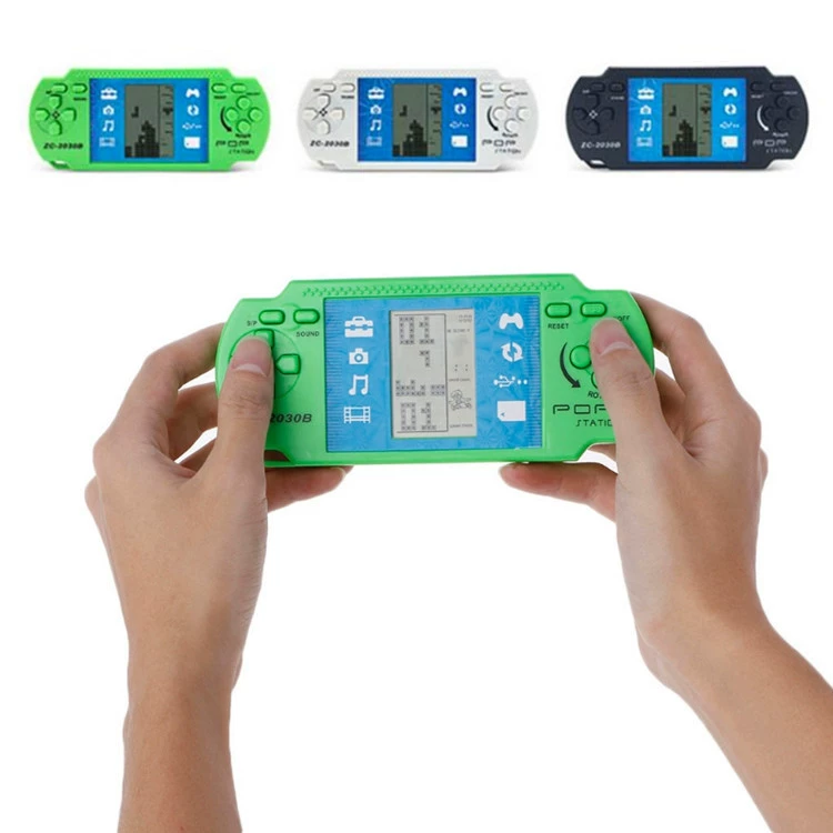 Ретро портативная игровая консоль Han Cheng ZC-2030B, Тетрис и 20+ игр, PS пластиковая