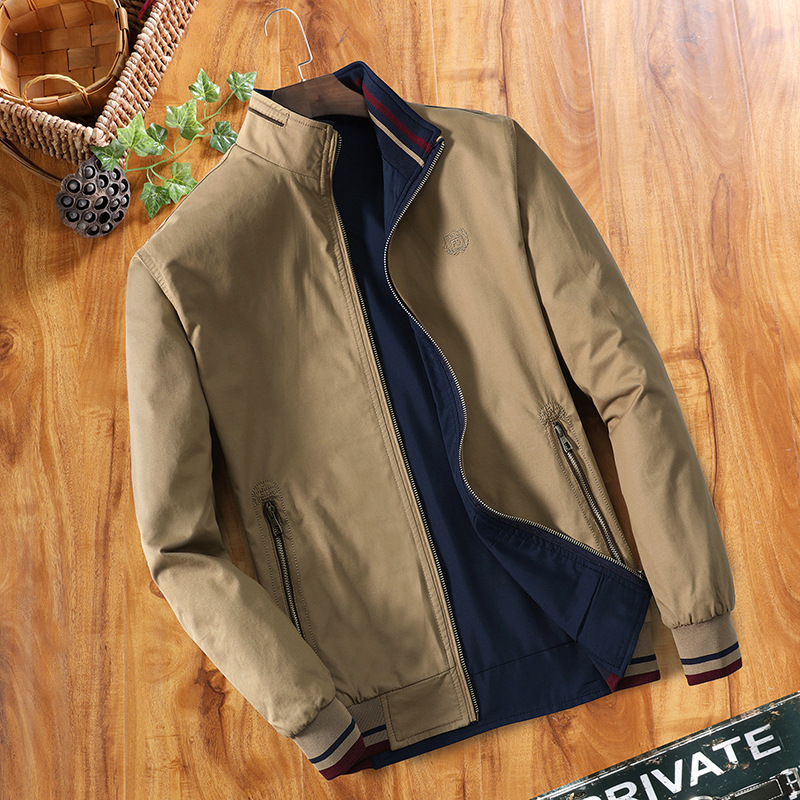 Demi-season cotton double-sided casual jacket