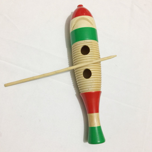 Orff percussion instruments fish and frog music teaching aids scratch frog fish and frog call tube scratch horse wood fish clapper kindergarten school