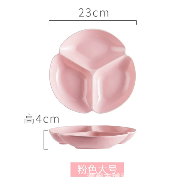 Pink three grid 9 -inch bowls
