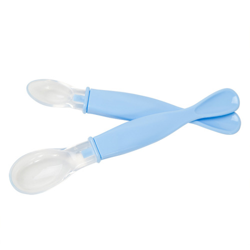 Dorado cloth baby silicone spoon baby tableware eating spoon spoon silicone soft head spoon 6101