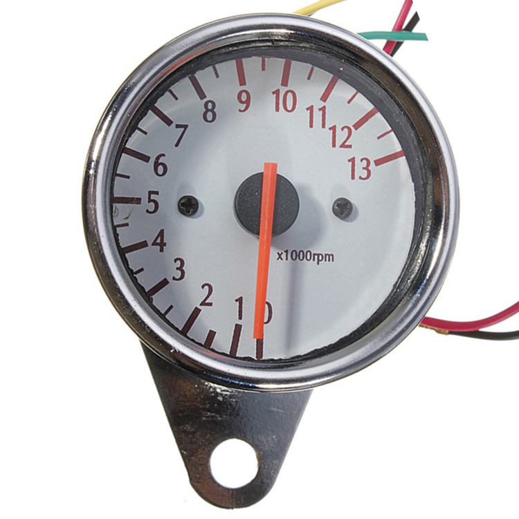 wholesale motorcycle Electronics Tachometer refit inductance Tachometer Pointer white chassis meter B717