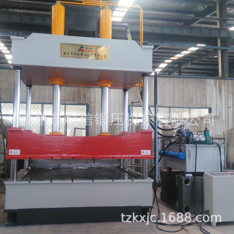 非标大台面三梁四柱液压机 100吨 200吨金属成型双缸油压机厂家