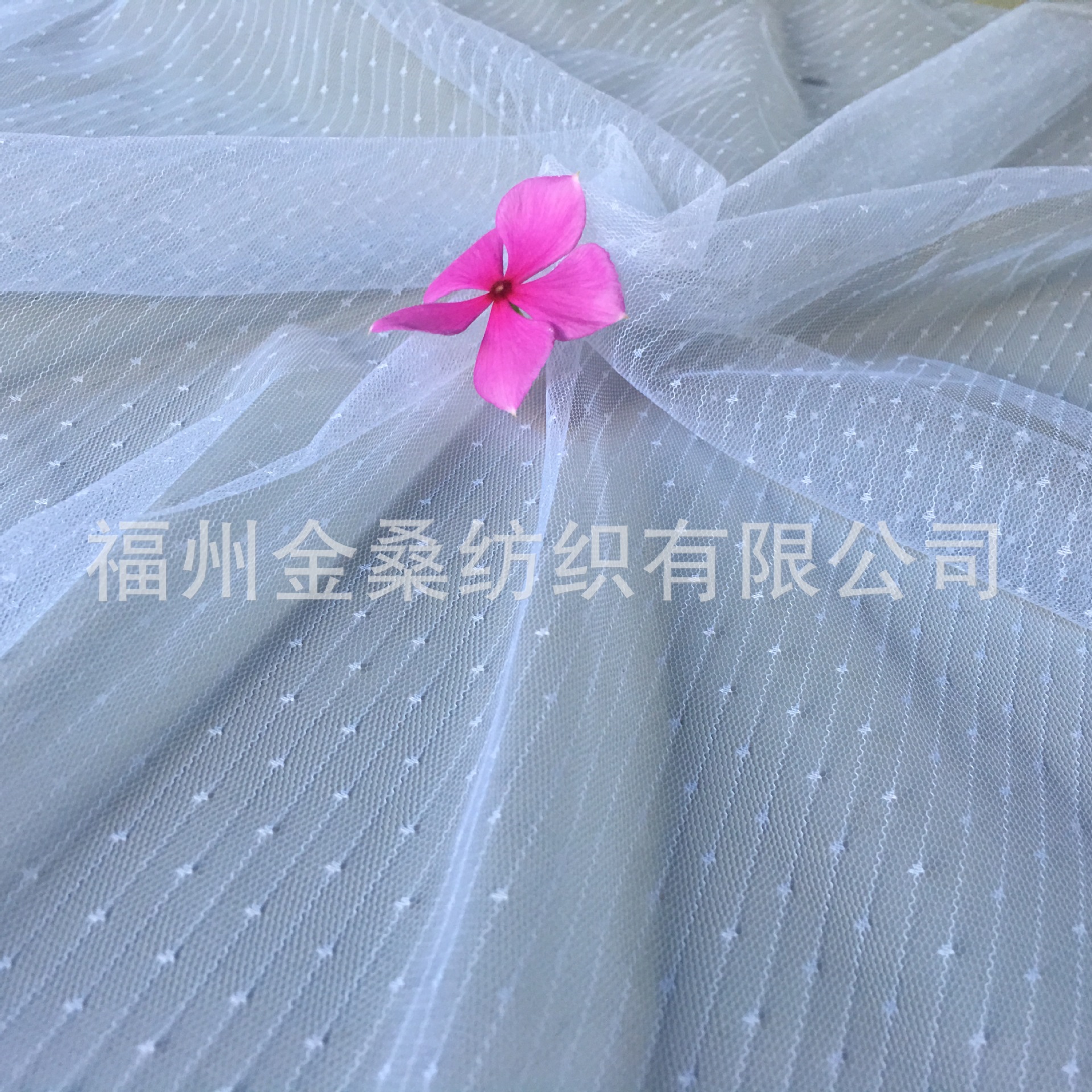 厂家直供G189锦流量点网布女装饰品舞台透明网纱点点布面料批发