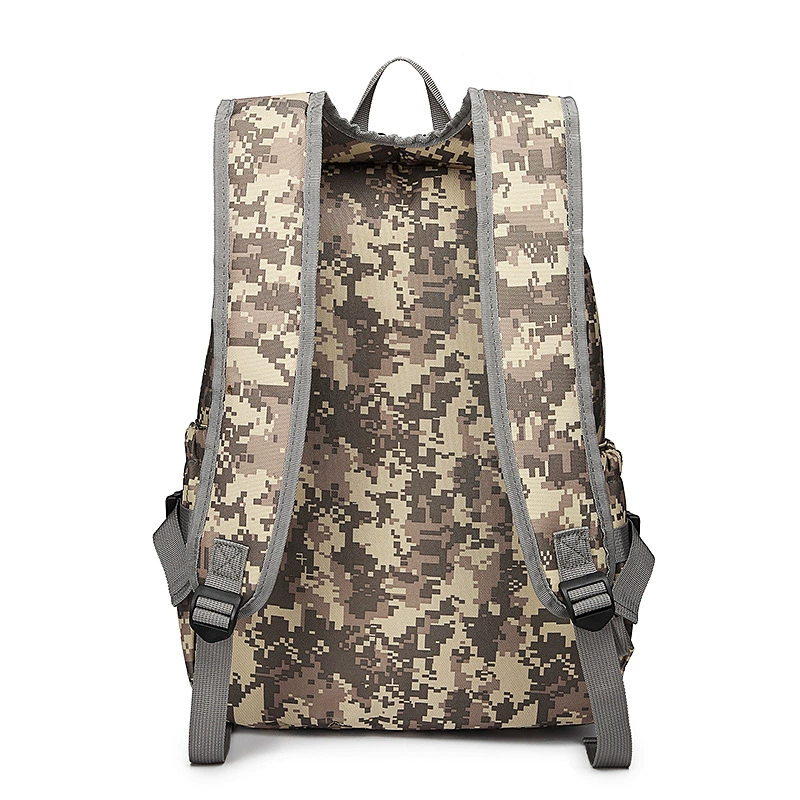 Backpack Camouflage School Bag for Elementary Students, Laptop Compartment, Lightweight 0.67 kg