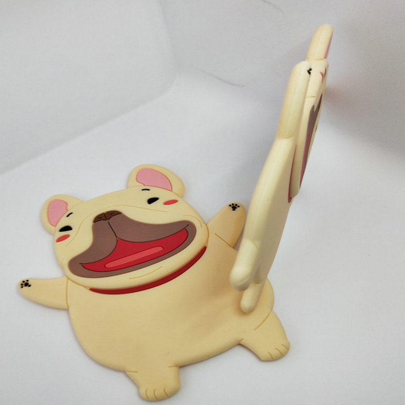 Los fabricantes suministran espejo de maquillaje de silicona portátil con estuche de silicona de espejo de maquillaje de mujer