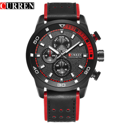 Karien fashion new couple watch CURREN8250 Japanese movement men's large popular watch