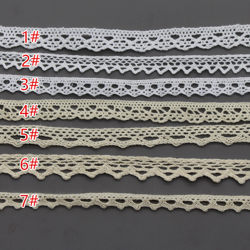现货批发小花条码 优质棉线花边diy服装窗帘花边辅料厂家批发