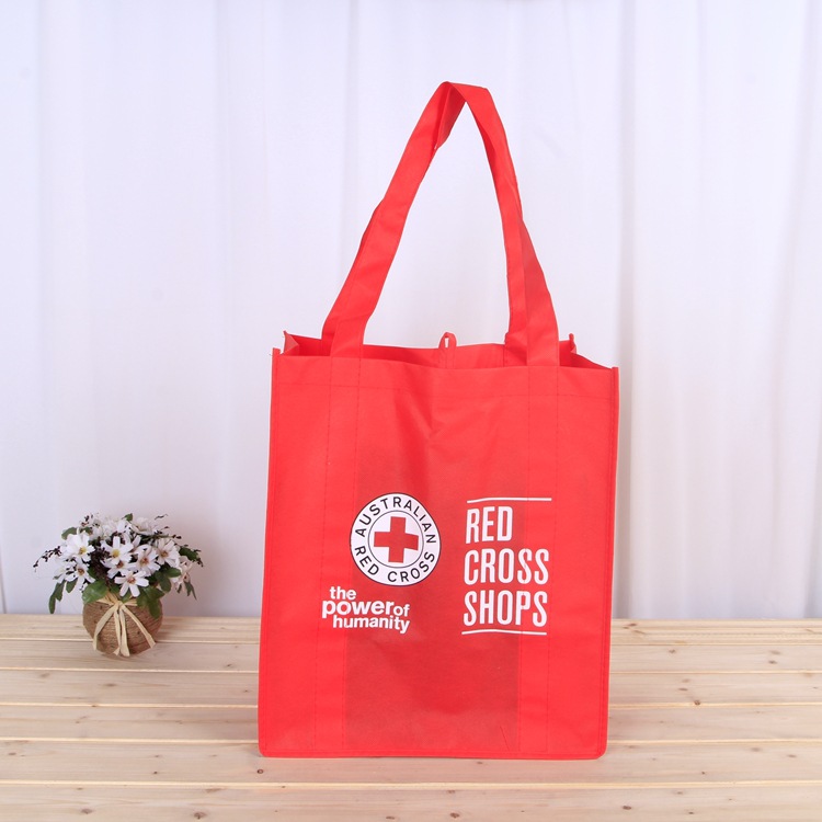 无纺布袋创意环保广告手提袋折叠平口超市购物袋覆膜彩印LOGO