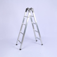 批发镀锌铁梯关节人字梯折叠梯子 家用登高梯防滑踏板工程梯铁梯