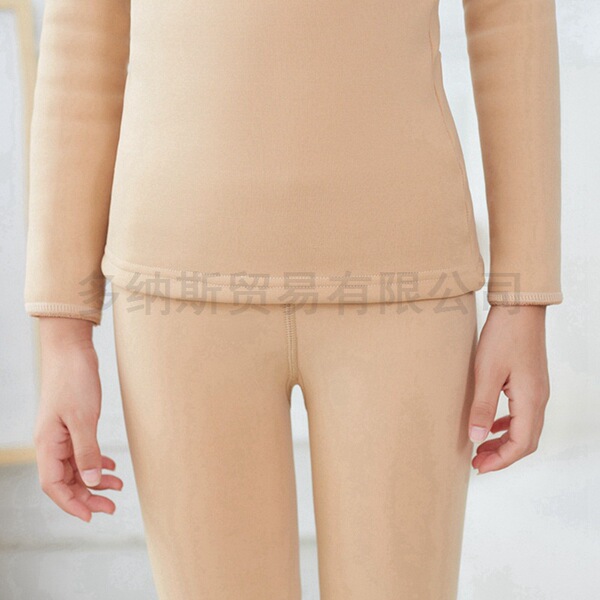 Demi-season children's fleece invisible keep warm underwear