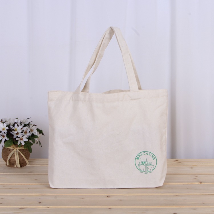 创意手提帆布袋加厚时尚环保热转印全棉帆布手提袋购物袋可印logo