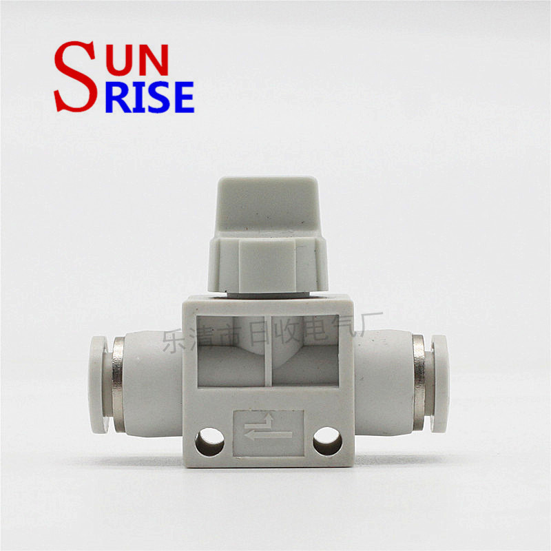 白色塑料阀门手阀管道阀HVFF 气管接头 快插接头 快速接头厂家直