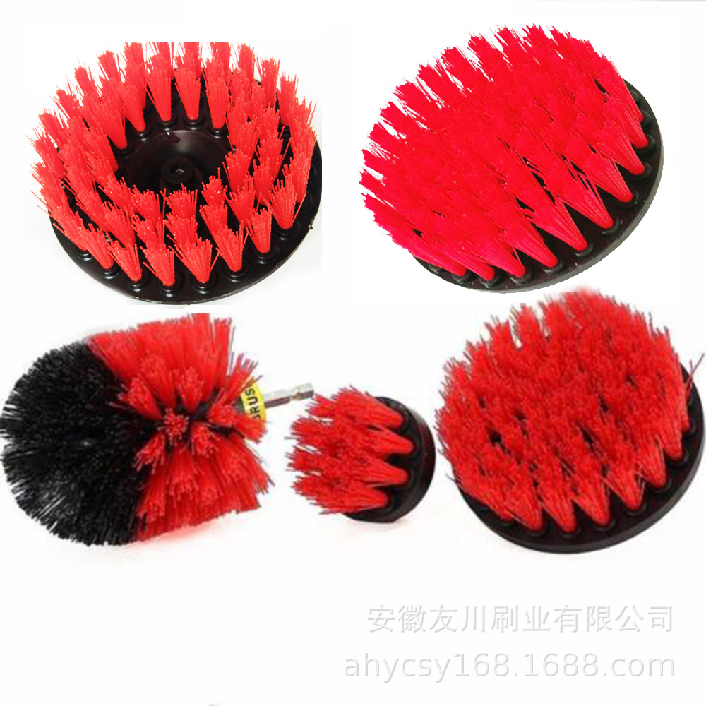 Cepillo de taladro eléctrico transfronterizo taladro eléctrico limpieza alfombra azulejo fregadero limpieza mecánica Alambre de plástico traje de limpieza cepillo