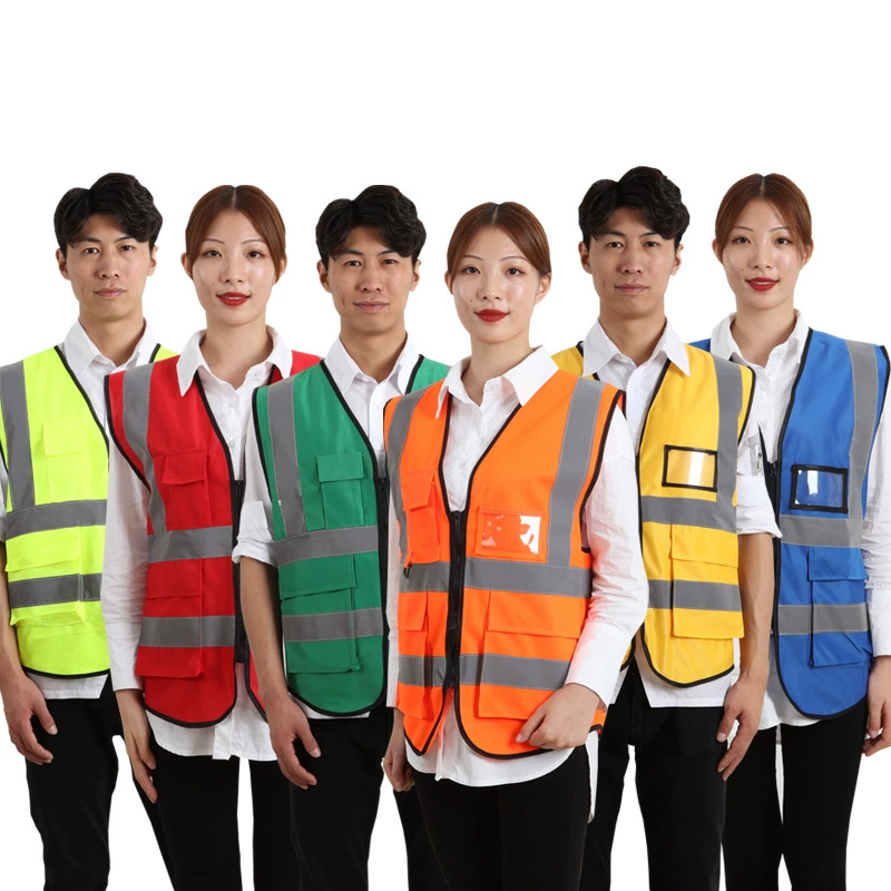 Самодельного производства светоотражающий жилет защитная одежда водителя дорожного движения светящаяся Одежда Мужской езда санитарный счет