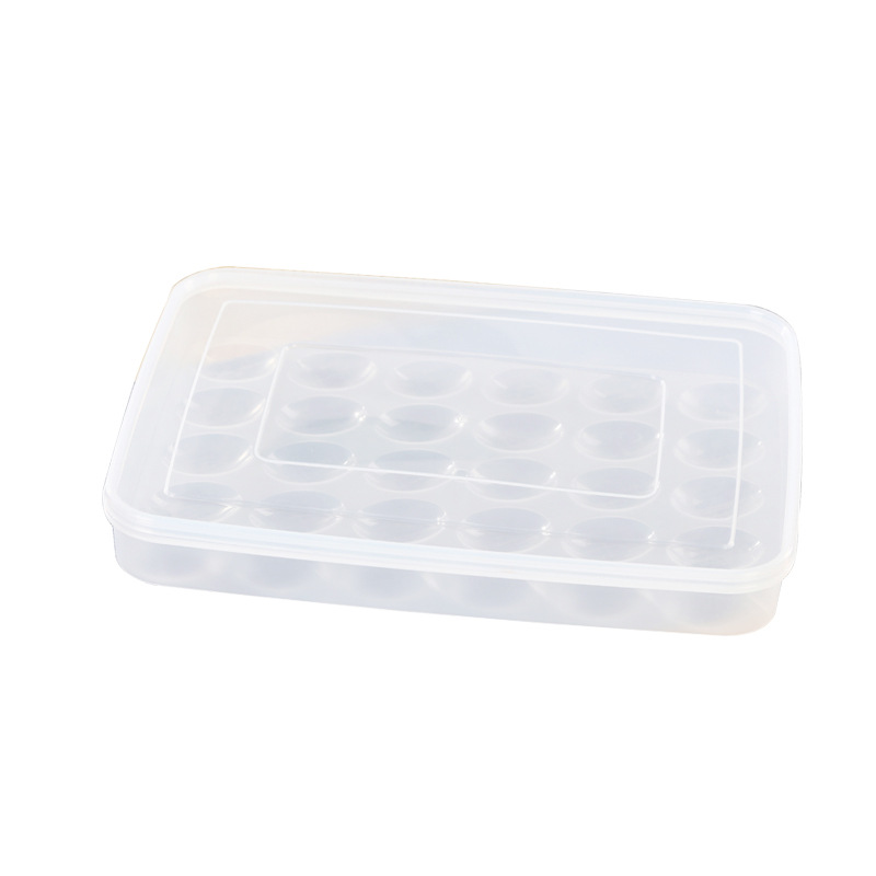 Caja de Huevos de Plástico para Refrigerador, Dividida en 30 Compartimentos, Sellada, para Conservar la Frescura, Transparente, Cuadrada, con Tapa, Anhui-Mongolia